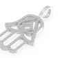 Antique 1.00CTW Hamsa Silhouette Pendant  customdiamjewel   