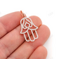 Antique 1.00CTW Hamsa Silhouette Pendant  customdiamjewel   