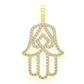 Antique 1.00CTW Hamsa Silhouette Pendant  customdiamjewel   