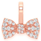 0.20CTW Diamond Mini Bowtie Pendant  customdiamjewel   