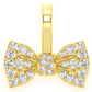 0.20CTW Diamond Mini Bowtie Pendant  customdiamjewel   