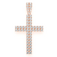 0.80CTW Two Row Cross Pendant  customdiamjewel   