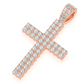 0.80CTW Two Row Cross Pendant  customdiamjewel   