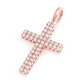 0.80CTW Two Row Cross Pendant  customdiamjewel   