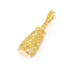 0.90CTW Round Diamond Mustard Bottle Pendant  customdiamjewel   