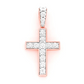 0.15CTW Diamond Minimalist Cross Pendant  customdiamjewel   
