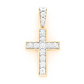 0.15CTW Diamond Minimalist Cross Pendant  customdiamjewel   