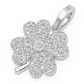0.35CTW Cluster Four Leaf Clover Pendant  customdiamjewel   