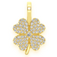 0.35CTW Cluster Four Leaf Clover Pendant  customdiamjewel   