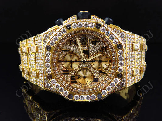 VVS Moissanite Full Iced Out AP Custom Watch customdiamjewel