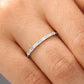 0.27CTW Baguette Cut Natural Diamond Half Eternity Band  customdiamjewel   