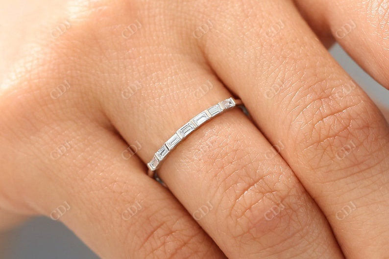 0.27CTW Baguette Lab Grown Diamond Women's Wedding Band  customdiamjewel   