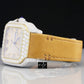 Cartier Silicone Belt Quartz Square Dial Diamond Watch(7CT Approx)