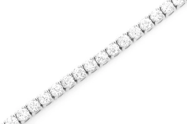 14K Gold Plated Diamond Prong Set Tennis Bracelet  customdiamjewel   