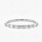 0.27CTW Baguette Lab Grown Diamond Women's Wedding Band  customdiamjewel 10KT White Gold VVS-EF