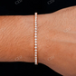 14K Gold Plated Diamond Prong Set Tennis Bracelet  customdiamjewel   