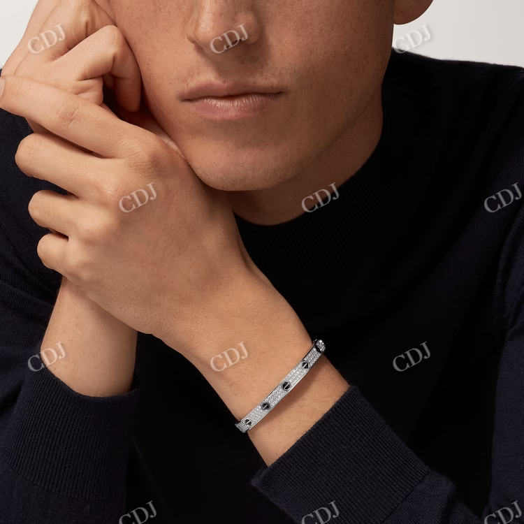 1.99CTW Real Diamond Love bracelet  customdiamjewel   