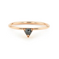 0.11CTW Rose Cut Lab Grown Diamond Black Onyx Gemstone Solitaire Ring  customdiamjewel 10KT Rose Gold VVS-EF