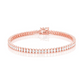 14K Gold Plated Diamond Prong Set Tennis Bracelet  customdiamjewel   