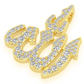0.66CTW Diamond Arabic Allah Pendant  customdiamjewel   