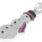 1.00CTW Diamond Mini Snowman Pendant  customdiamjewel   