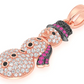 1.00CTW Diamond Mini Snowman Pendant  customdiamjewel   