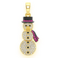 1.00CTW Diamond Mini Snowman Pendant  customdiamjewel   