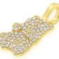 0.66CTW Diamond Gummy Bear Pendant  customdiamjewel   