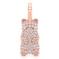 0.66CTW Diamond Gummy Bear Pendant  customdiamjewel   