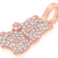 0.66CTW Diamond Gummy Bear Pendant  customdiamjewel   