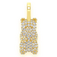 0.66CTW Diamond Gummy Bear Pendant  customdiamjewel   