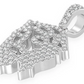 0.33CTW Mini Jesus Silhouette Pendant  customdiamjewel   