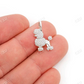 0.33CTW Cluster Diamond Poodle Pendant  customdiamjewel   