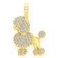 0.33CTW Cluster Diamond Poodle Pendant  customdiamjewel   