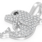 0.33CTW Diamond Dolphin Pendant  customdiamjewel   