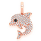 0.33CTW Diamond Dolphin Pendant  customdiamjewel   