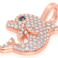 0.33CTW Diamond Dolphin Pendant  customdiamjewel   