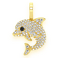 0.33CTW Diamond Dolphin Pendant  customdiamjewel   