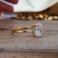 3.00 CT Oval Cut Moissanite Engagement Rings