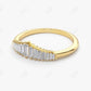 0.40CTW Baguette Cut Lab Grown Diamond Wedding Band  customdiamjewel   