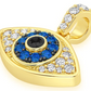 0.50CTW Alternative Diamond Evil Eye Bubbly Pendant  customdiamjewel   