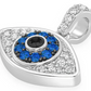 0.50CTW Alternative Diamond Evil Eye Bubbly Pendant  customdiamjewel   