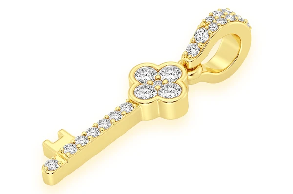 0.25CTW Cluster Key Pendant  customdiamjewel   
