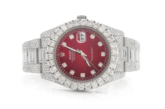 High Qulaity Iced Out Round Bezel Rolex Watch (24.88CTW) customdiamjewel