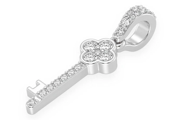 0.25CTW Cluster Key Pendant  customdiamjewel   