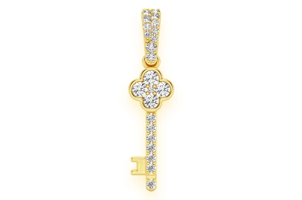 0.25CTW Cluster Key Pendant  customdiamjewel   
