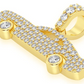 0.60CTW Muscle Car Bezel Wheels Pendant  customdiamjewel   