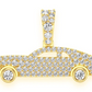 0.60CTW Muscle Car Bezel Wheels Pendant  customdiamjewel   