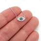 Multi Round Diamonds Iced Out Evil Eye Necklace  customdiamjewel   