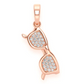 0.25CTW Diamond Sunglass Pendant  customdiamjewel   